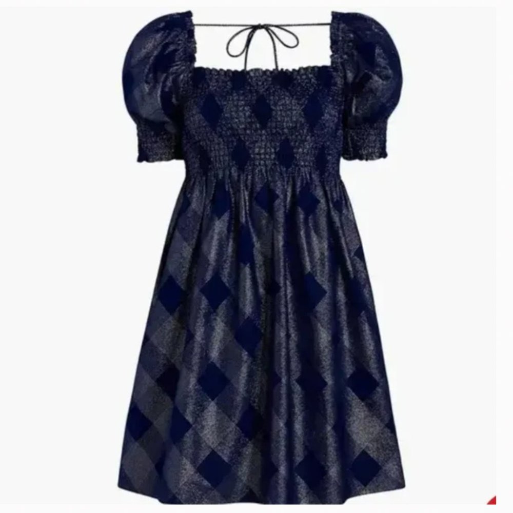 Hill House Home Athena Nap Dress Navy Glitter